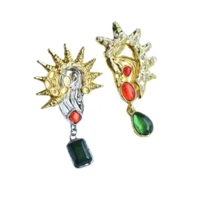 Pre Order:  Vintage Gemstone Dangle Earrings