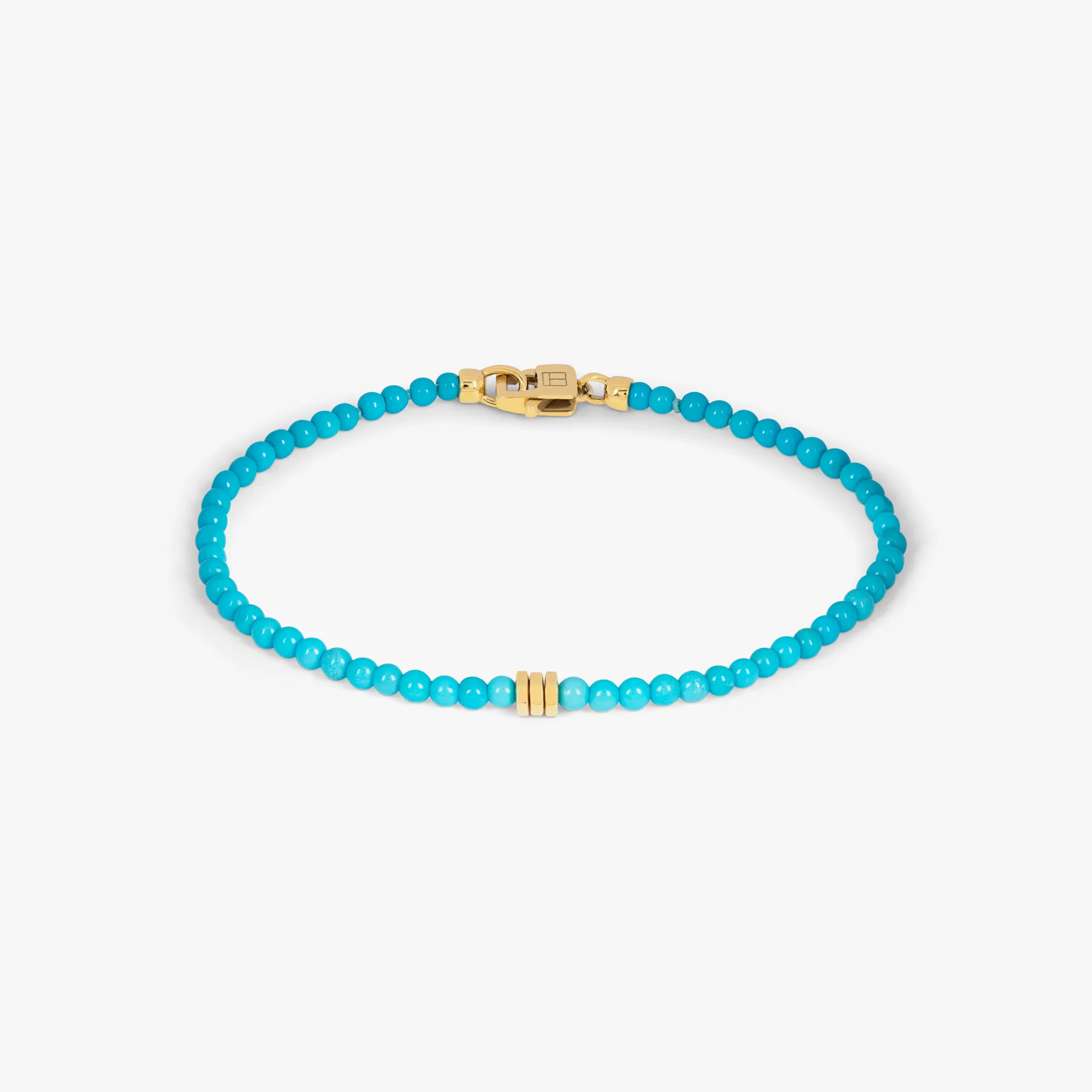 Precious Stone bracelet with turquoise in 18k gold