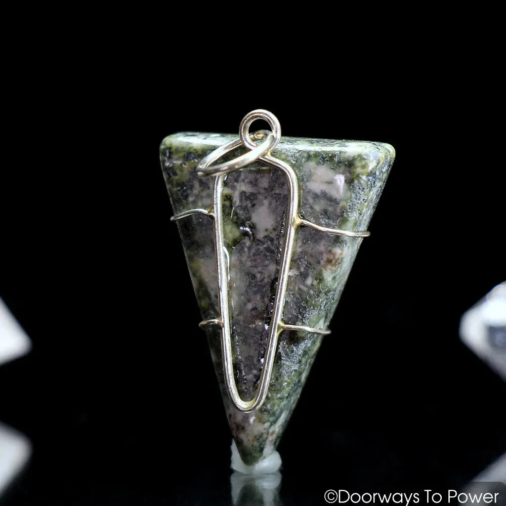 Preseli Stonehenge Bluestone Crystal Pendant .925 SS 'Shape Shifting'