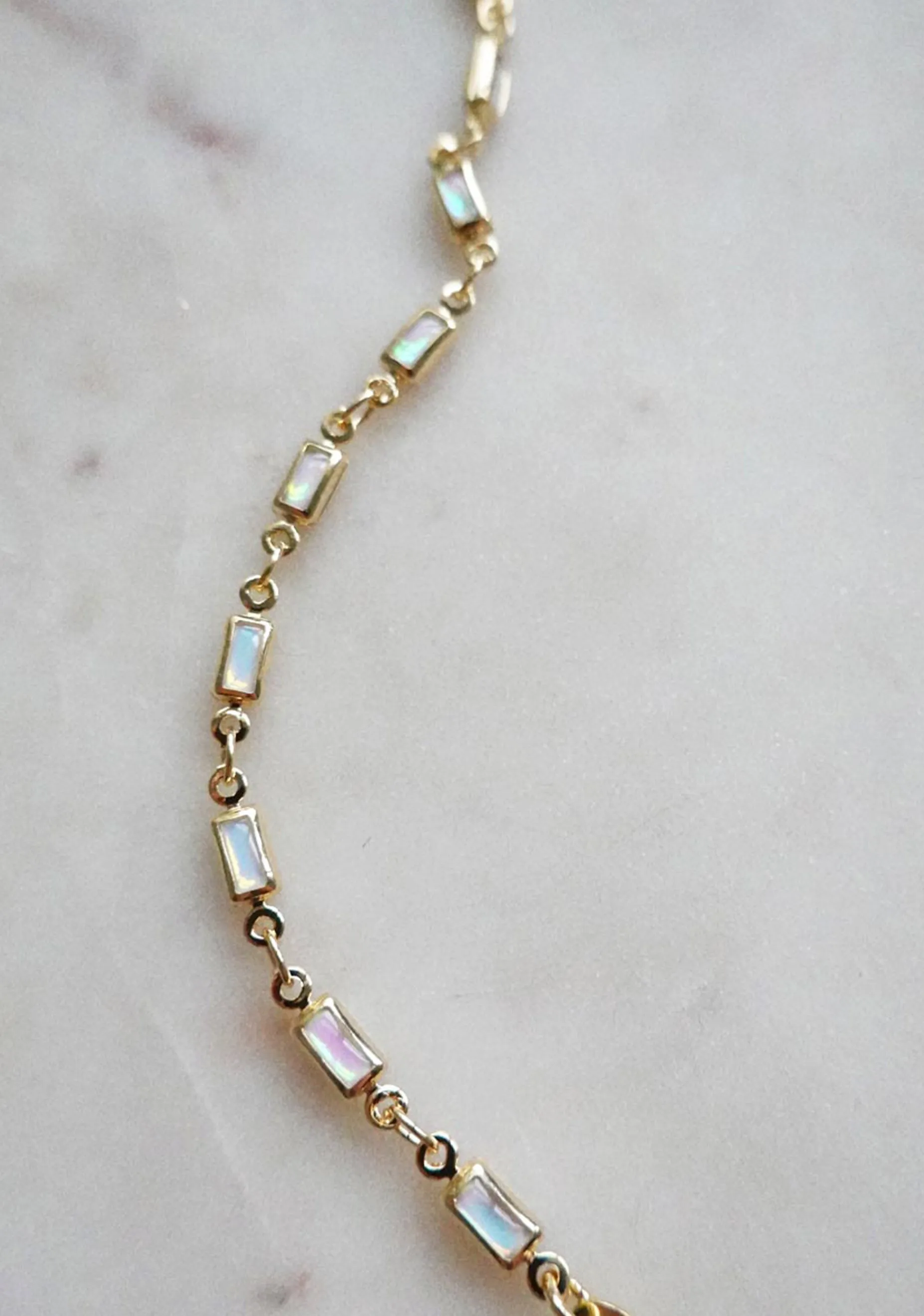 Printemps Opal Necklace_Gold