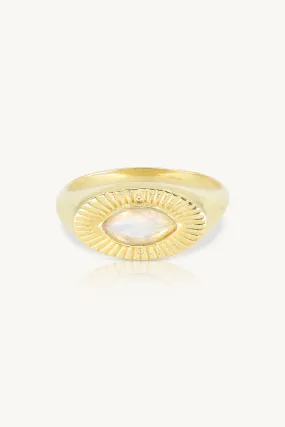 Radiance Moonstone Gold Ring