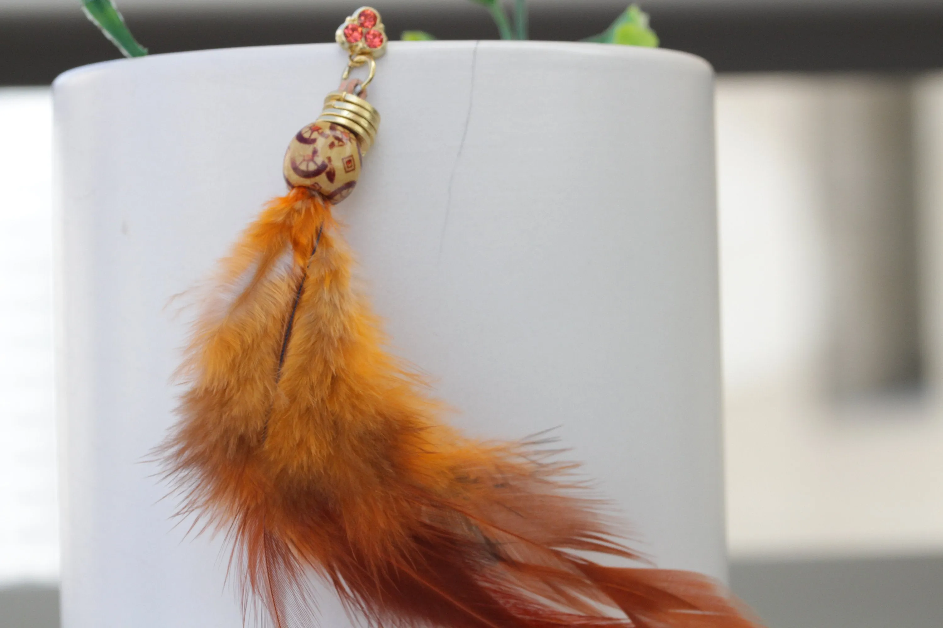 REAL Feather Earring,