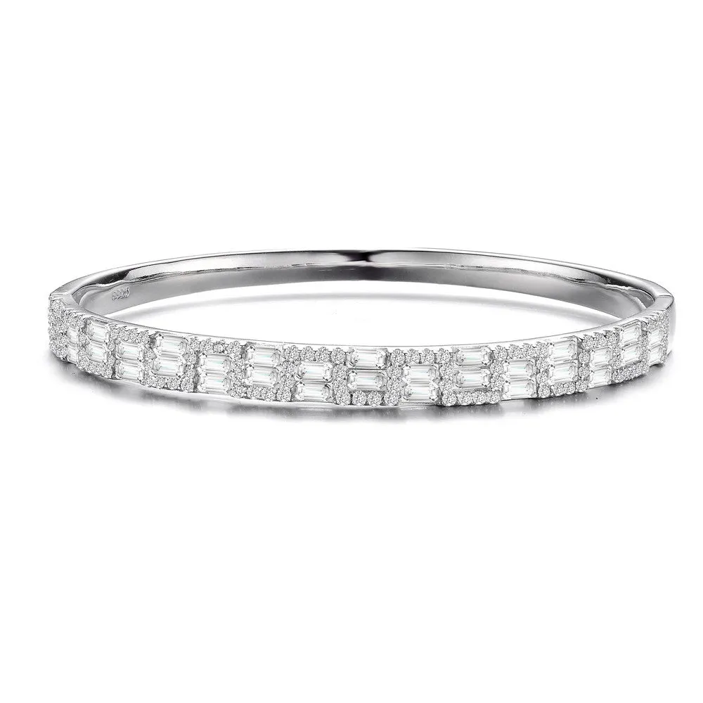 Renée Two Row Accent Bangle Bracelet