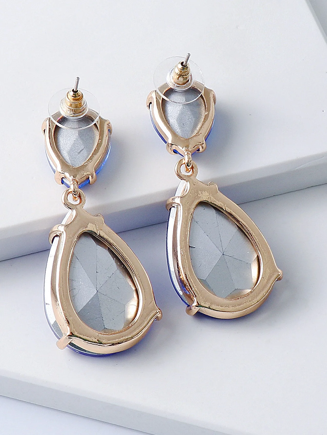 Rhinestone Water Drop Earrings