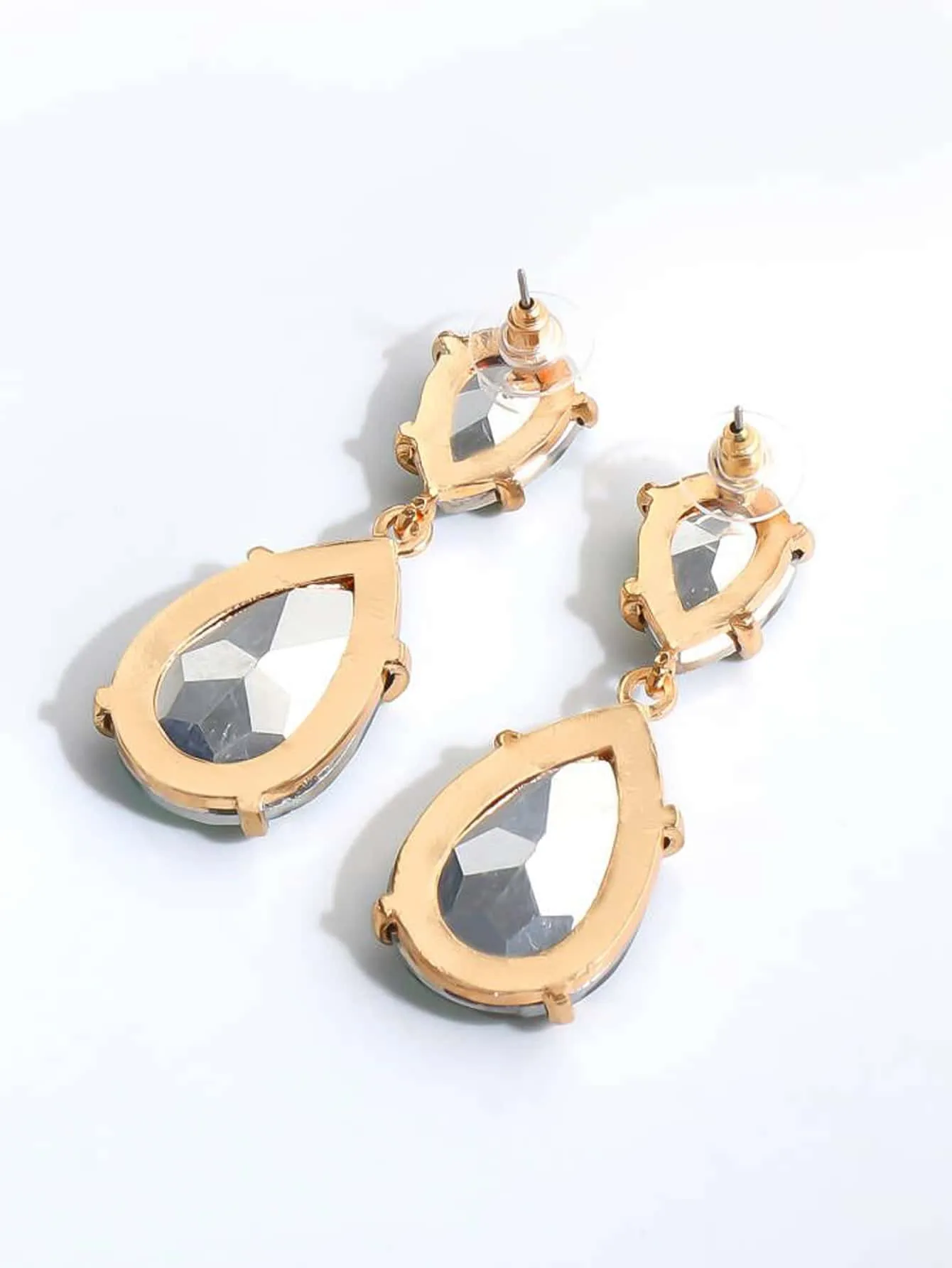 Rhinestone Water Drop Earrings