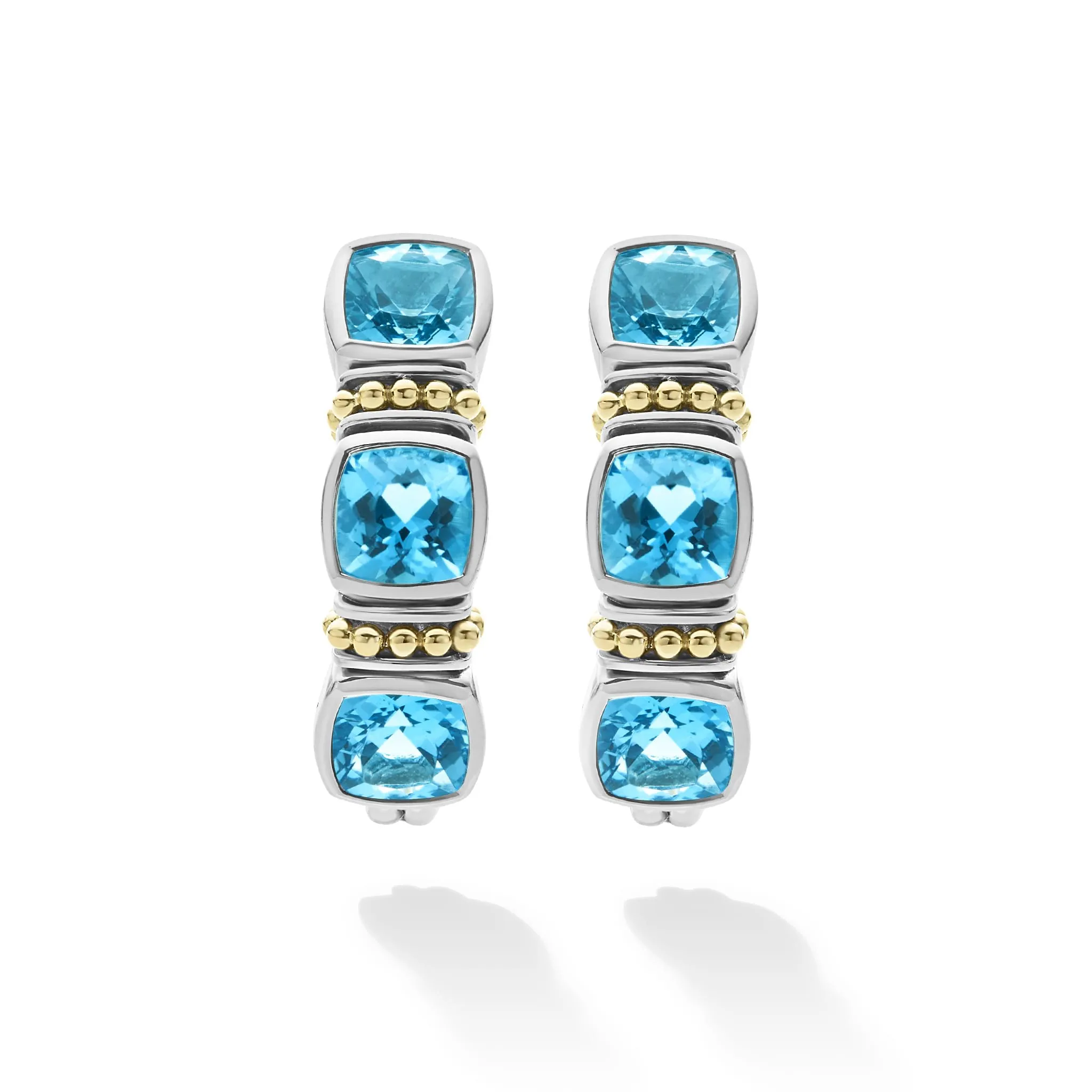 Rittenhouse Swiss Blue Topaz Hoop Earrings