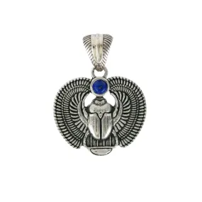 Sacred Scarab Pendant x Lapis Lazuli