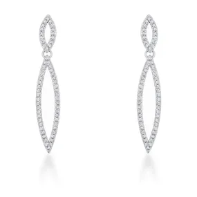 Sara Delicate Double Teardrop Dangle Earrings | 1.2ct