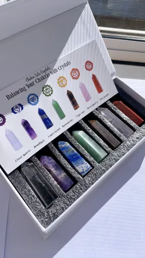 Seven 7 Chakra Tower Point Generator Gift Set for Meditation