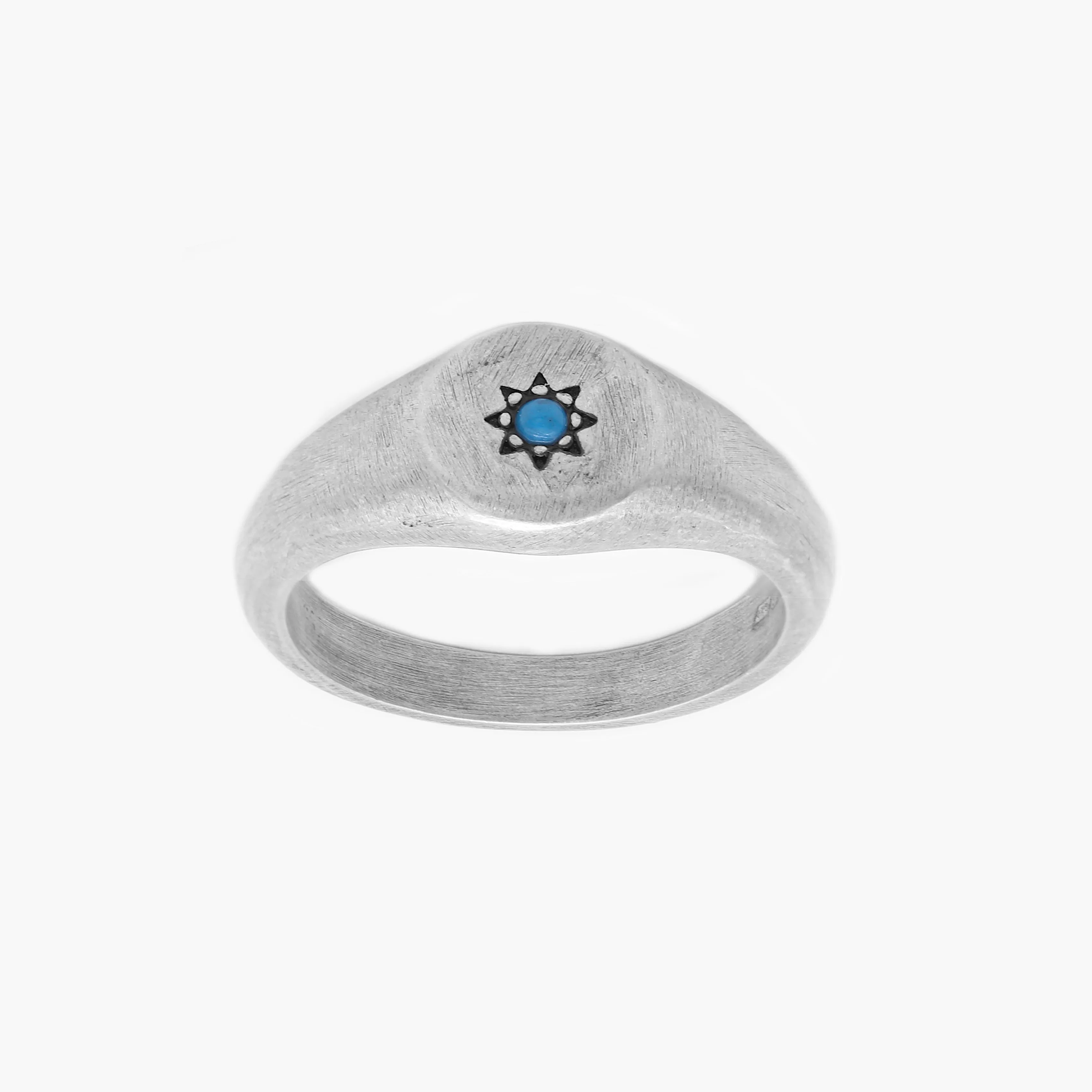 Signet Ring With Turquoise Stone