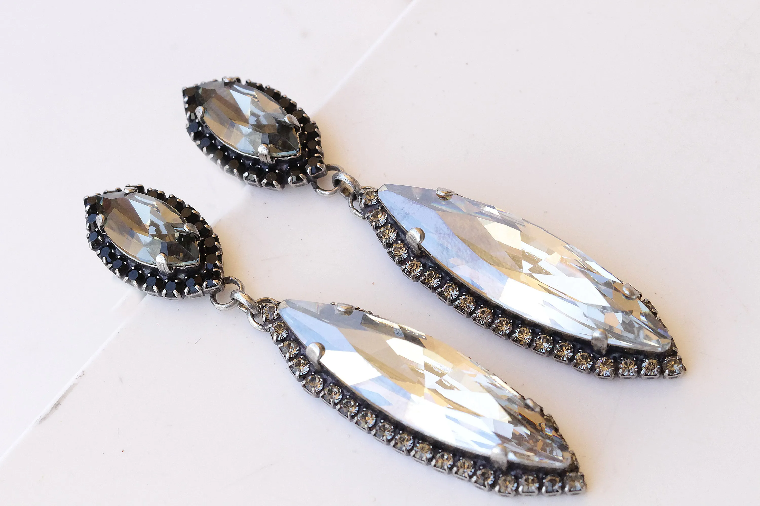 SILVER NIGHT EARRINGS,