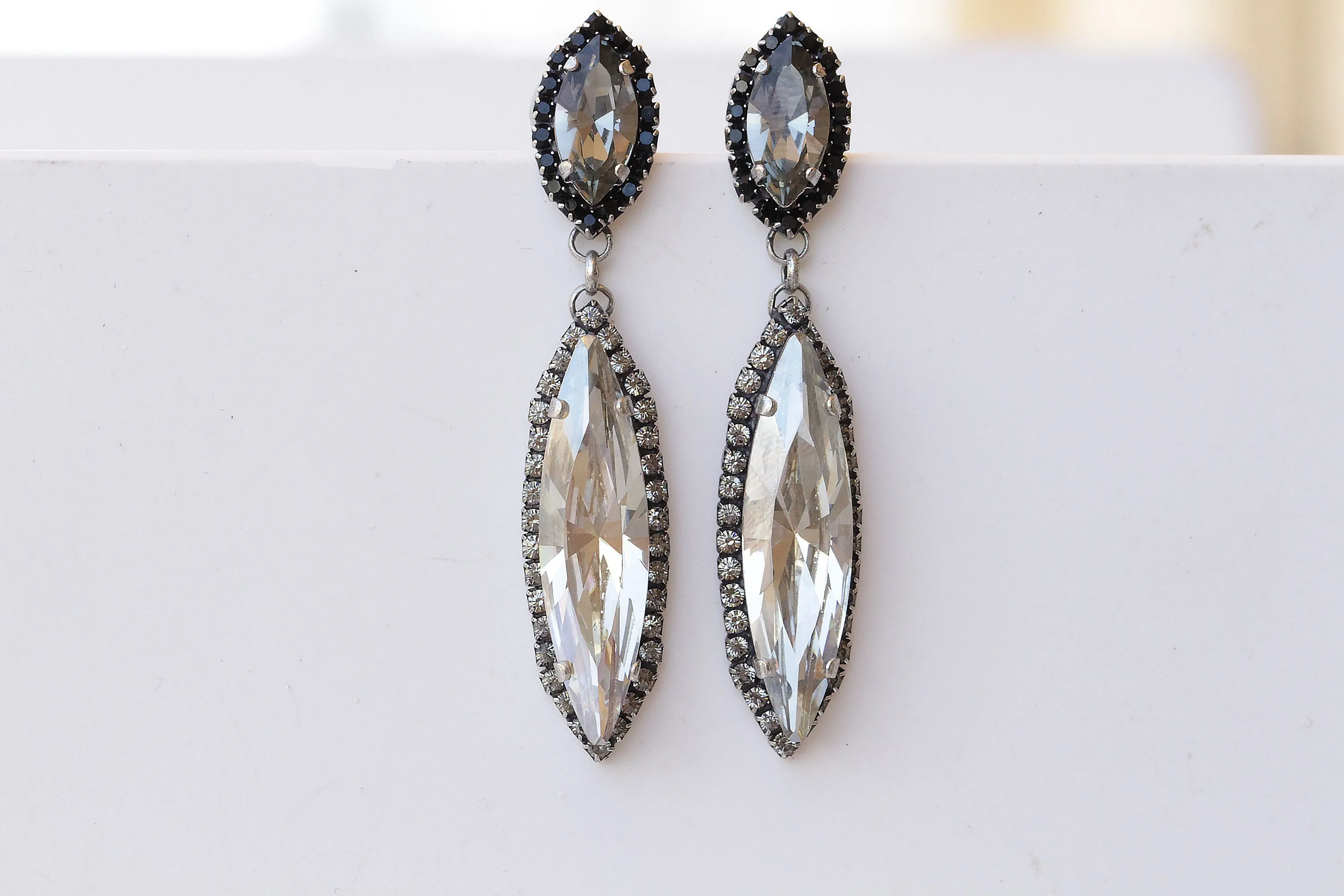 SILVER NIGHT EARRINGS,