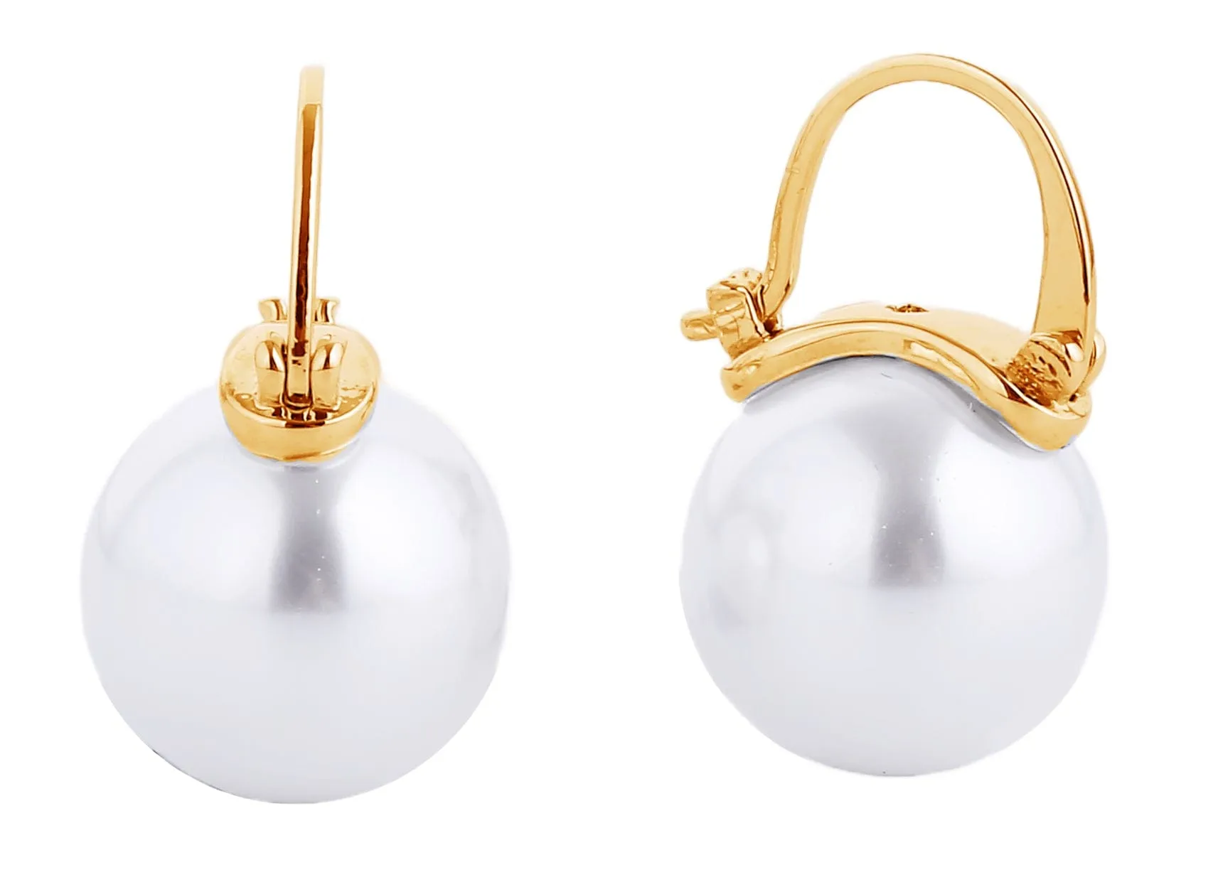 SJE310561 14K Pearl Pincatch Earrings