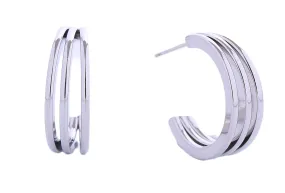 SJE310592 14K Dipped Layered Hoop Earrings