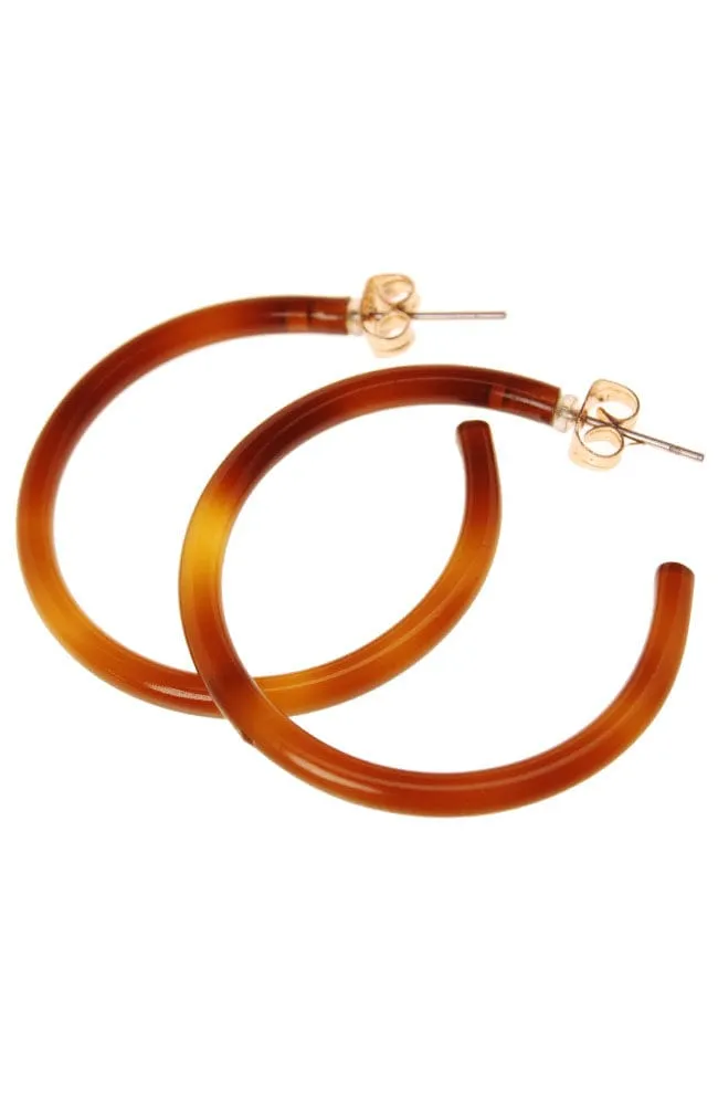 Skinny Medium Hoop Earrings