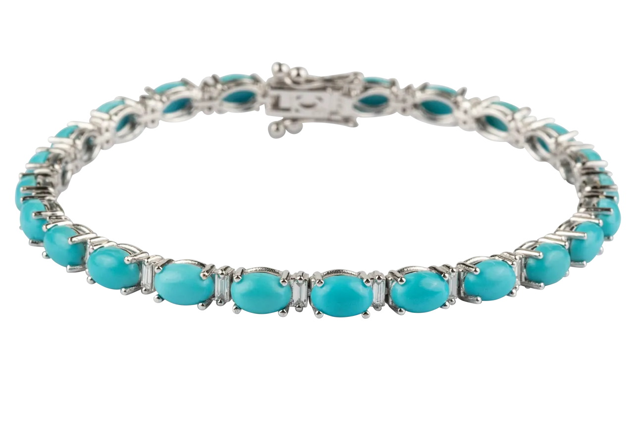 Sleeping Beauty Turquoise Chain Bracelet