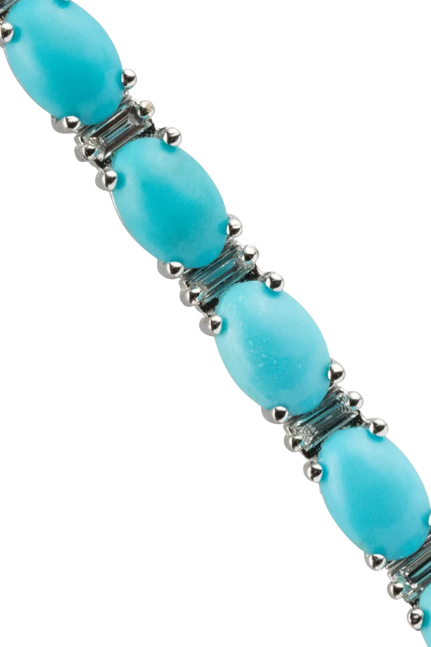 Sleeping Beauty Turquoise Chain Bracelet