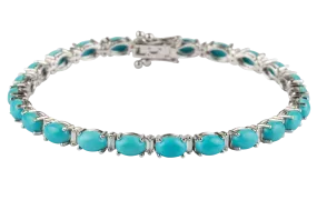 Sleeping Beauty Turquoise Chain Bracelet