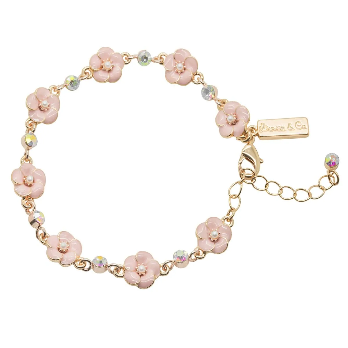 Small Rose 1 Row Bracelet