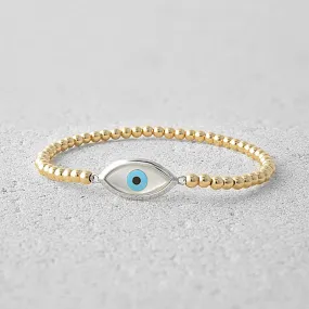 Sophie Turquoise Evil Eye Bead Bracelet