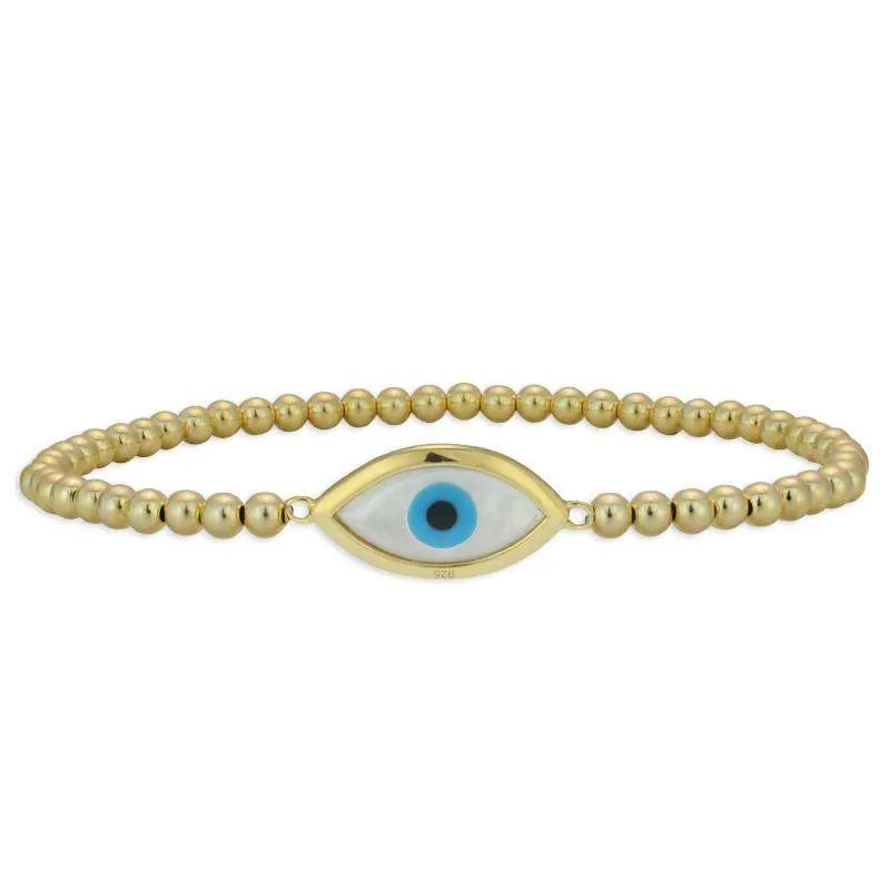 Sophie Turquoise Evil Eye Bead Bracelet