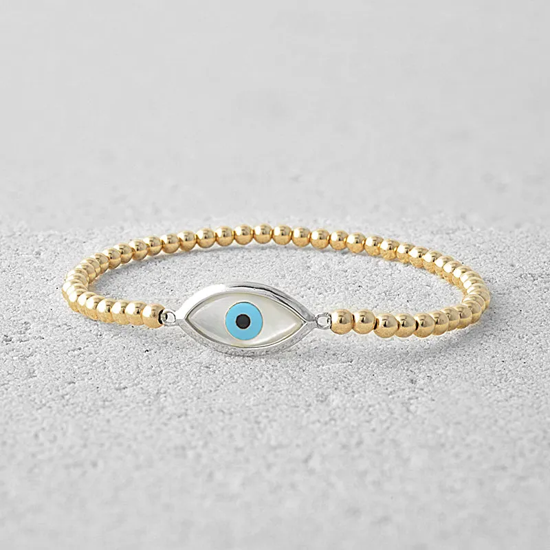 Sophie Turquoise Evil Eye Bead Bracelet