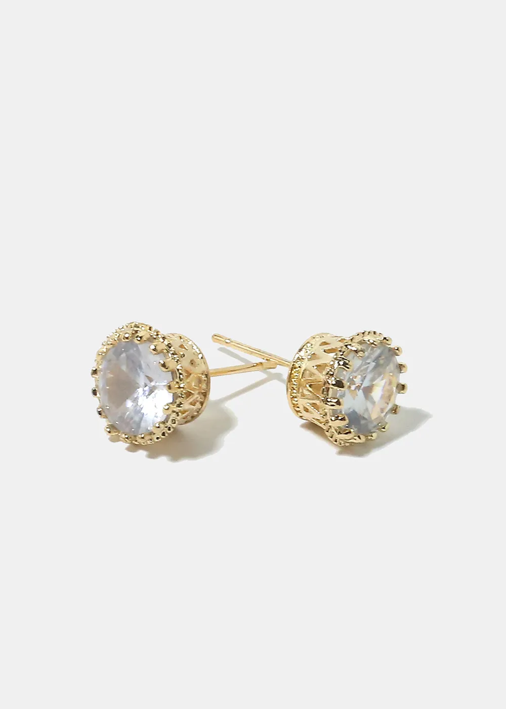 Sparkly Gemstone Stud Earrings