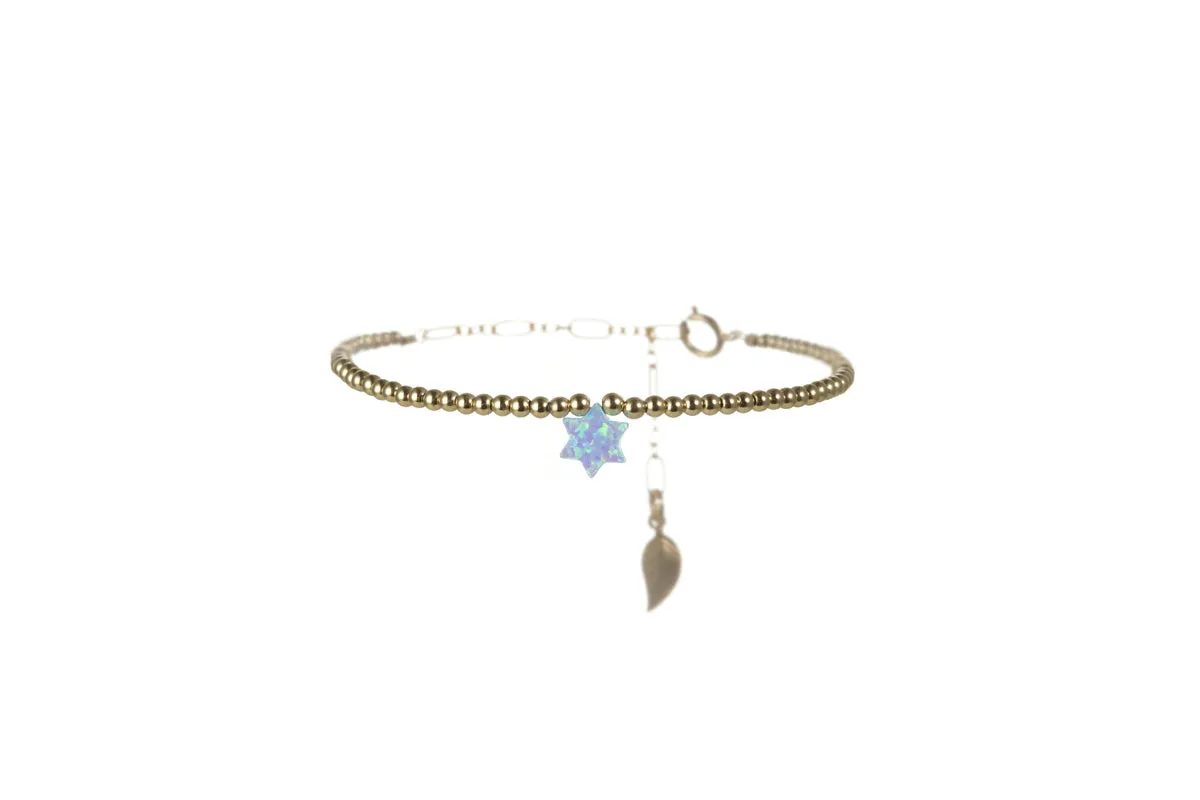 STAR OF DAVID OPAL BRACELET