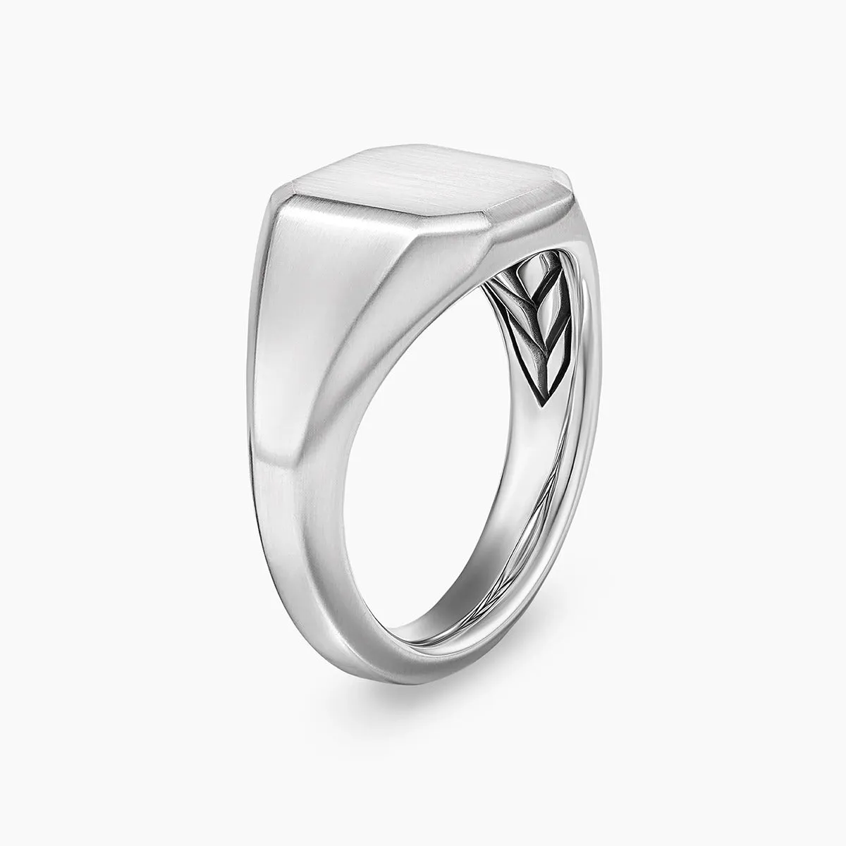 Streamline Signet Ring in Sterling Silver