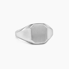 Streamline Signet Ring in Sterling Silver