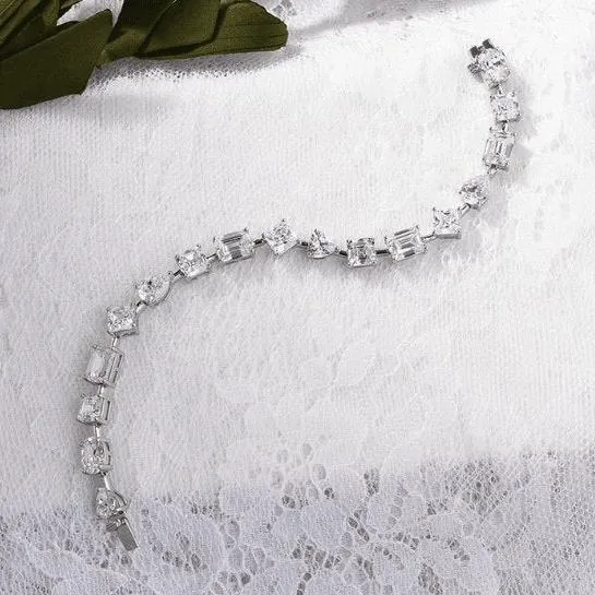 Stunning Unique Design Bracelet In Sterling Silver