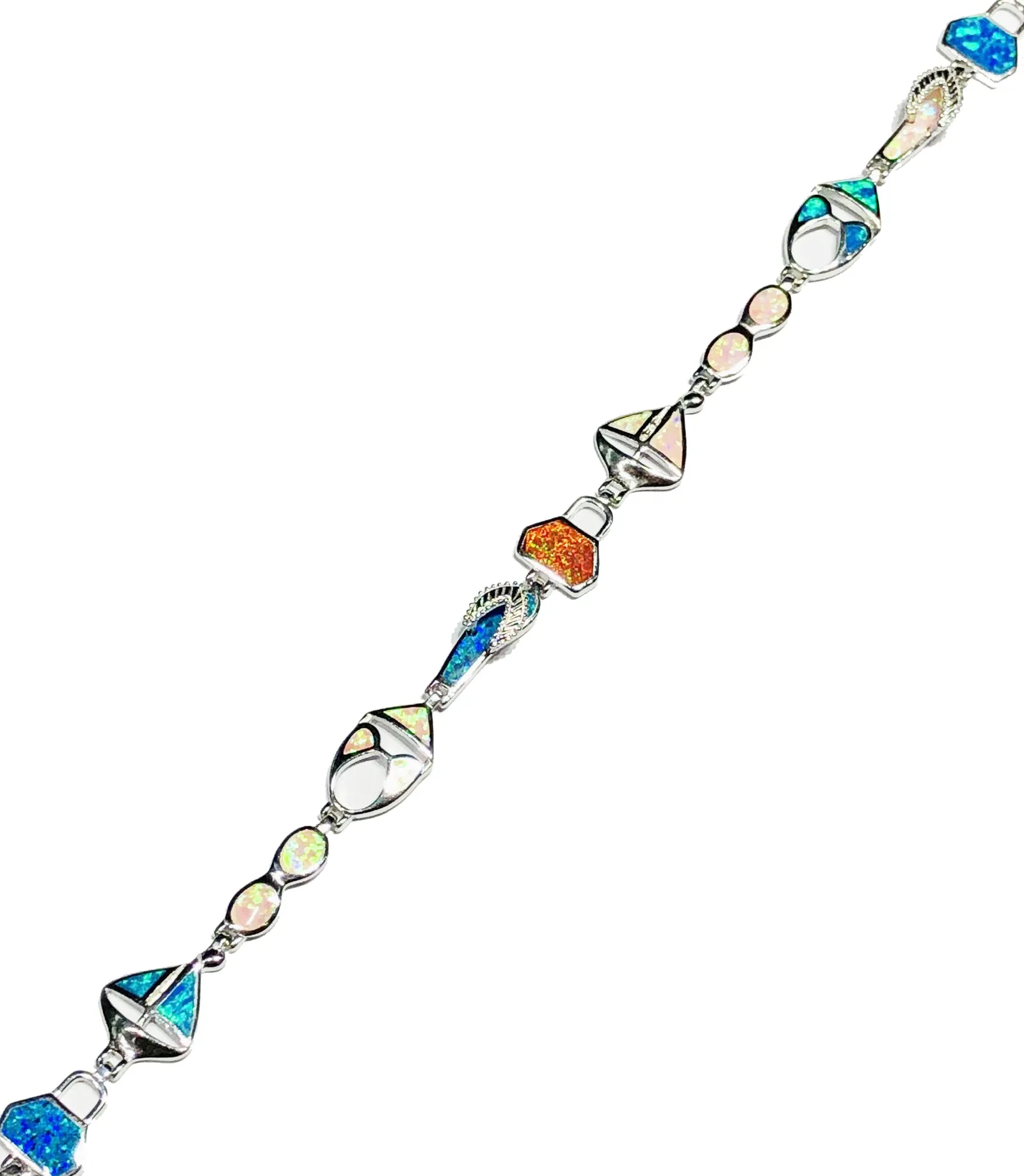 Summer Opal Bracelet (Silver)