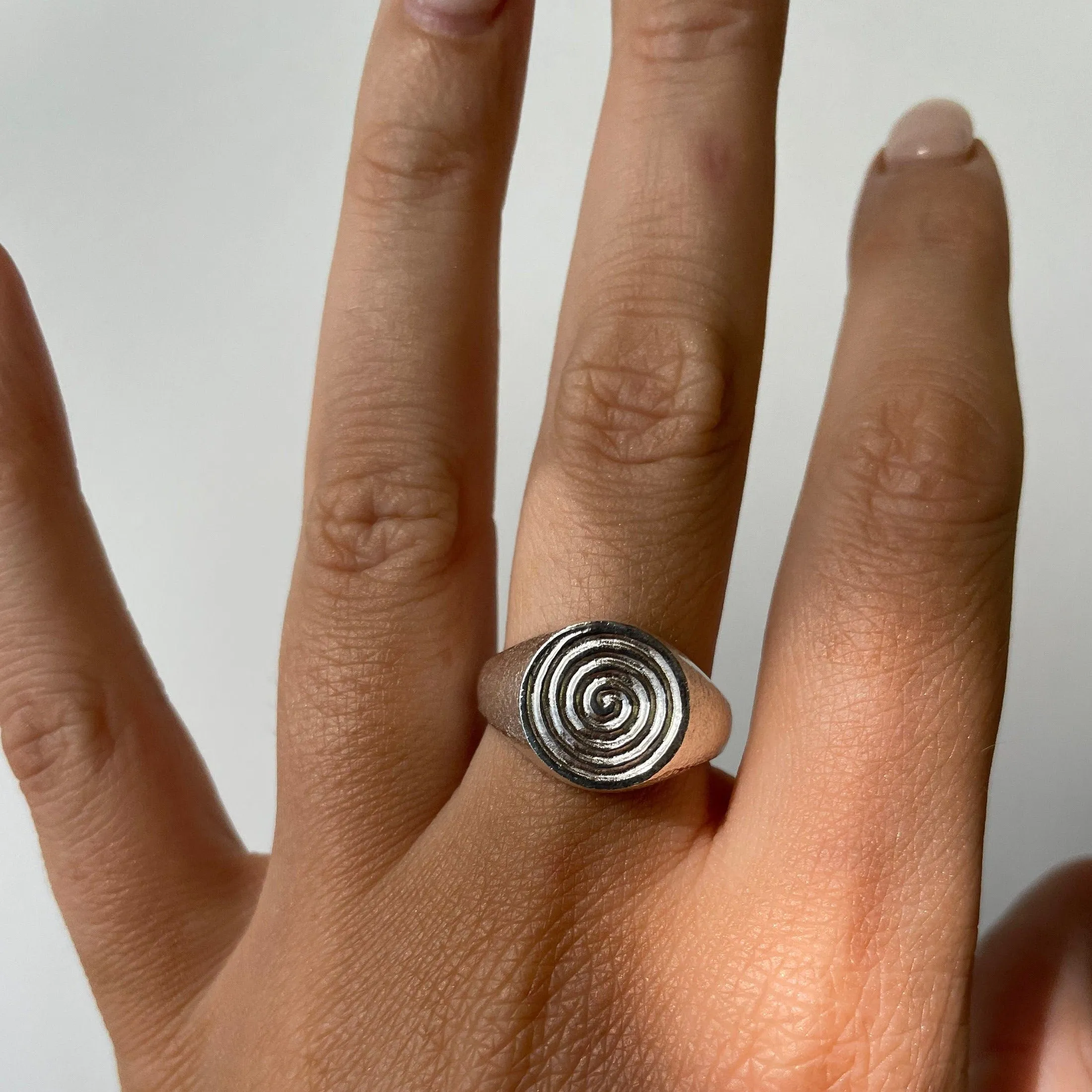 Swirl Ring Silver