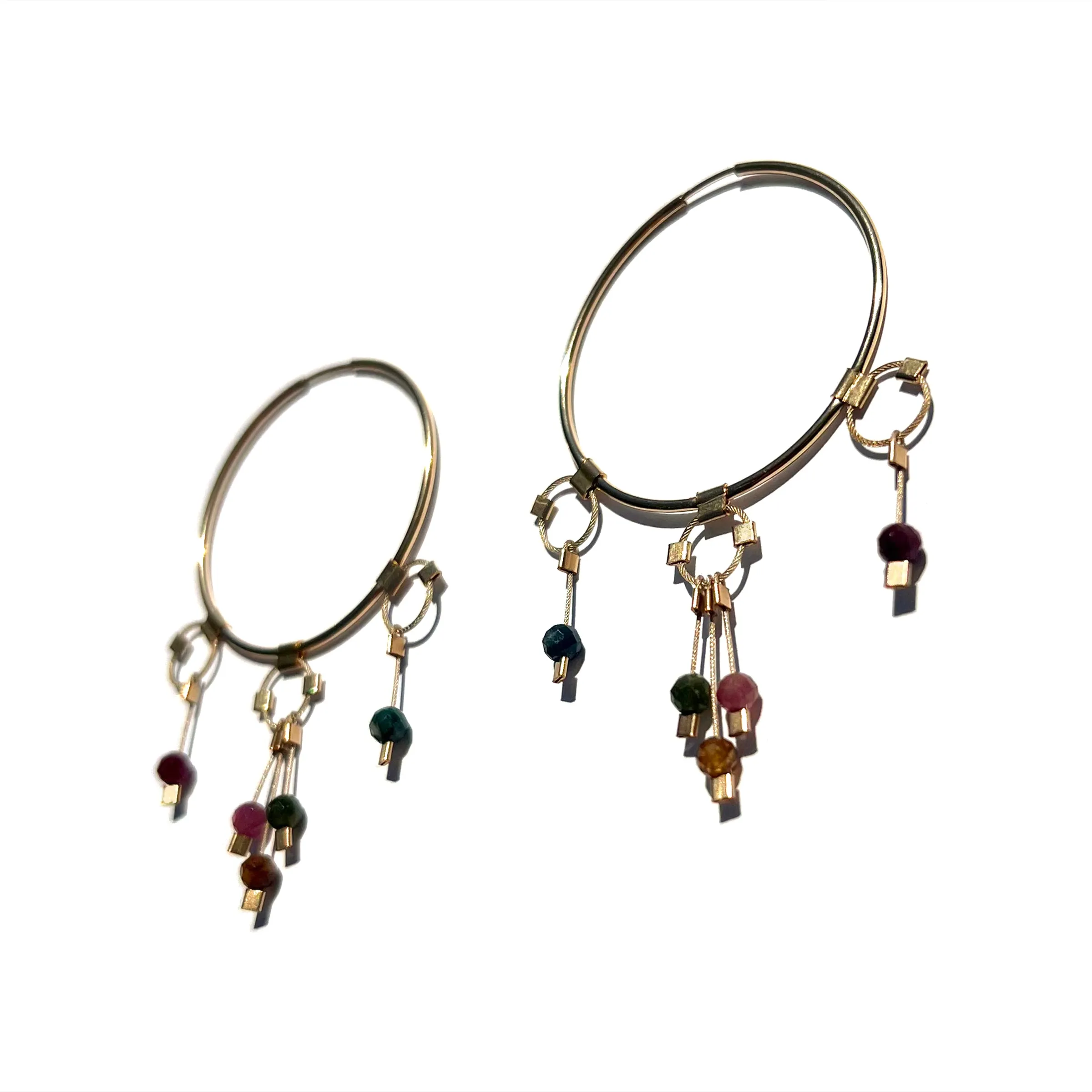 Tassel Panache Hoop Earring