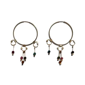 Tassel Panache Hoop Earring