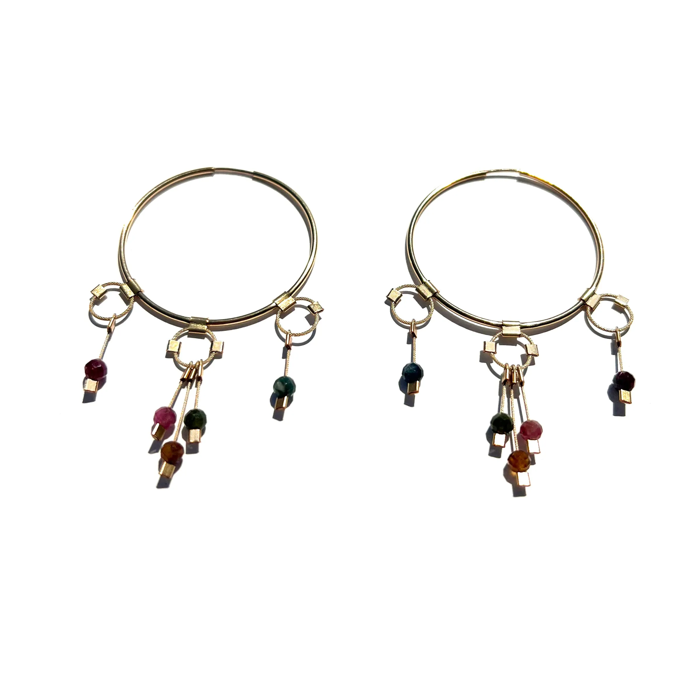 Tassel Panache Hoop Earring