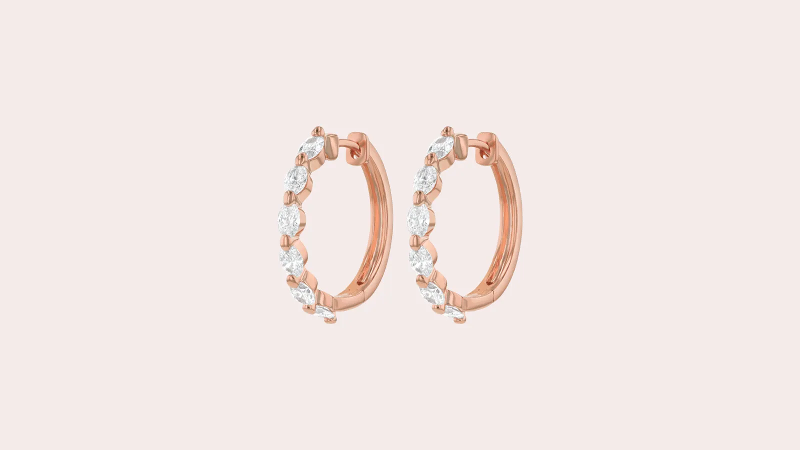 The Oval Cut Multiple Diamond Hoops