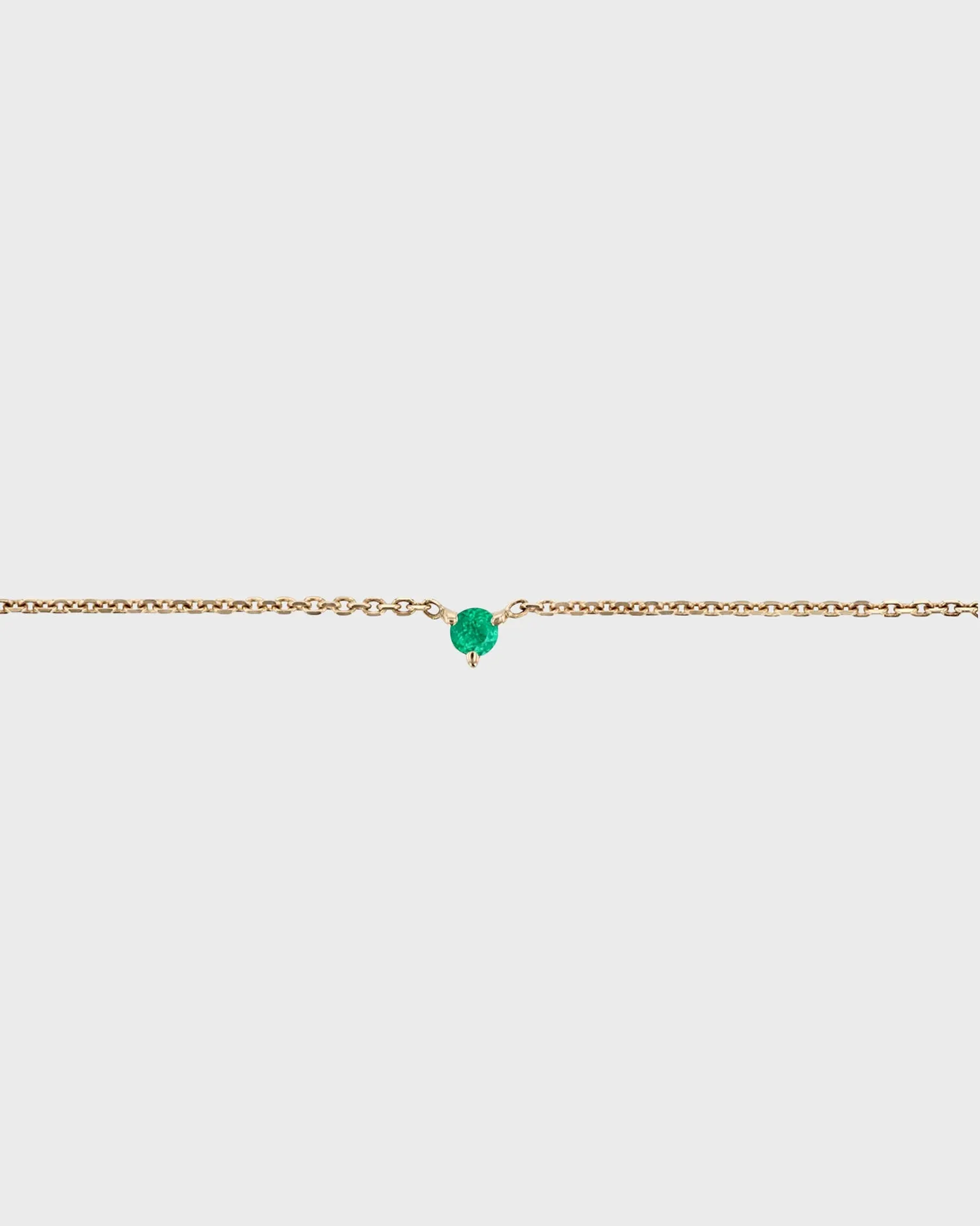 The Petite Emerald Birthstone Bracelet