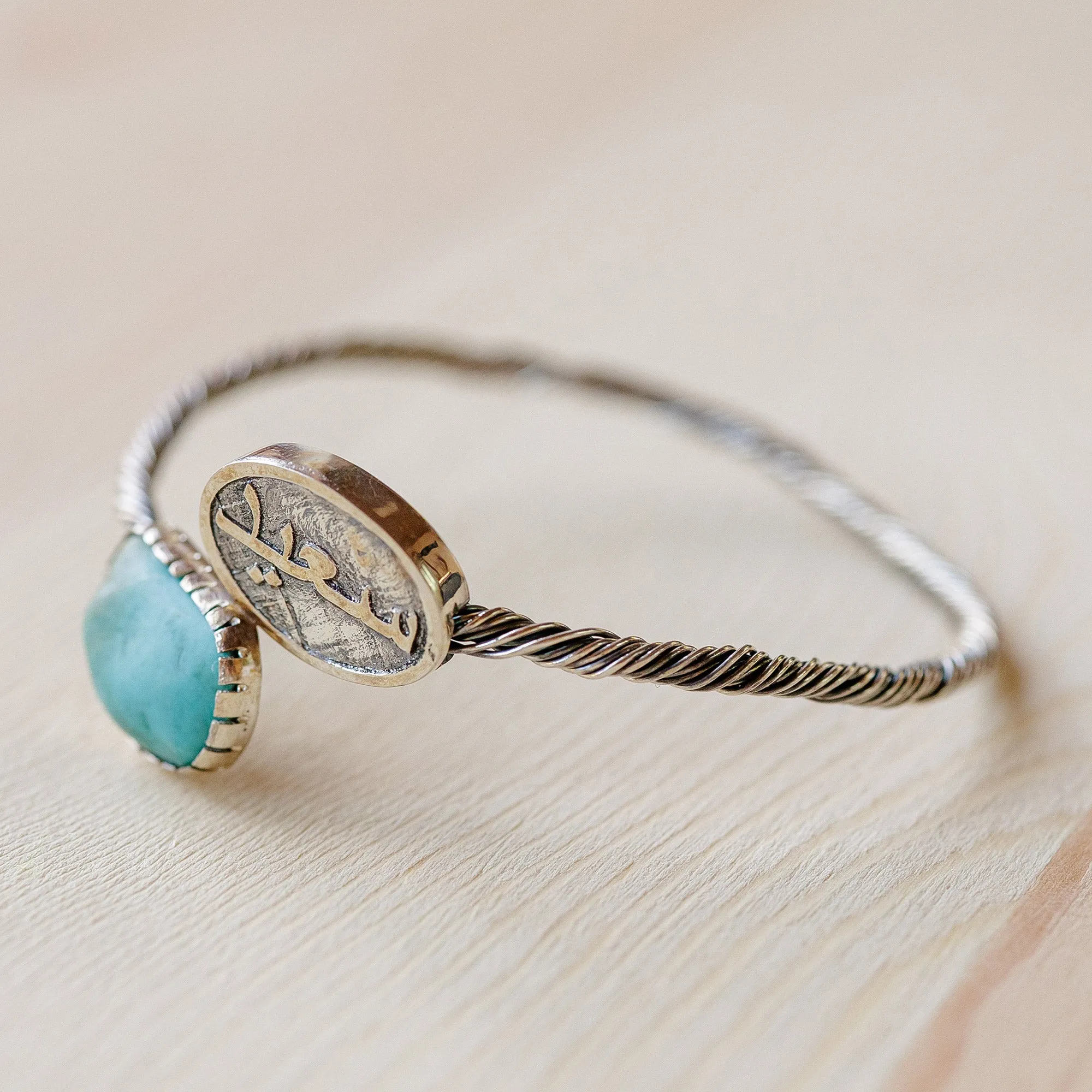 Traditional Polished Natural Turquoise Pendant  Bracelet - Joyful Hope | NOVICA