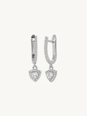 Trillion Jas Hoops Silver