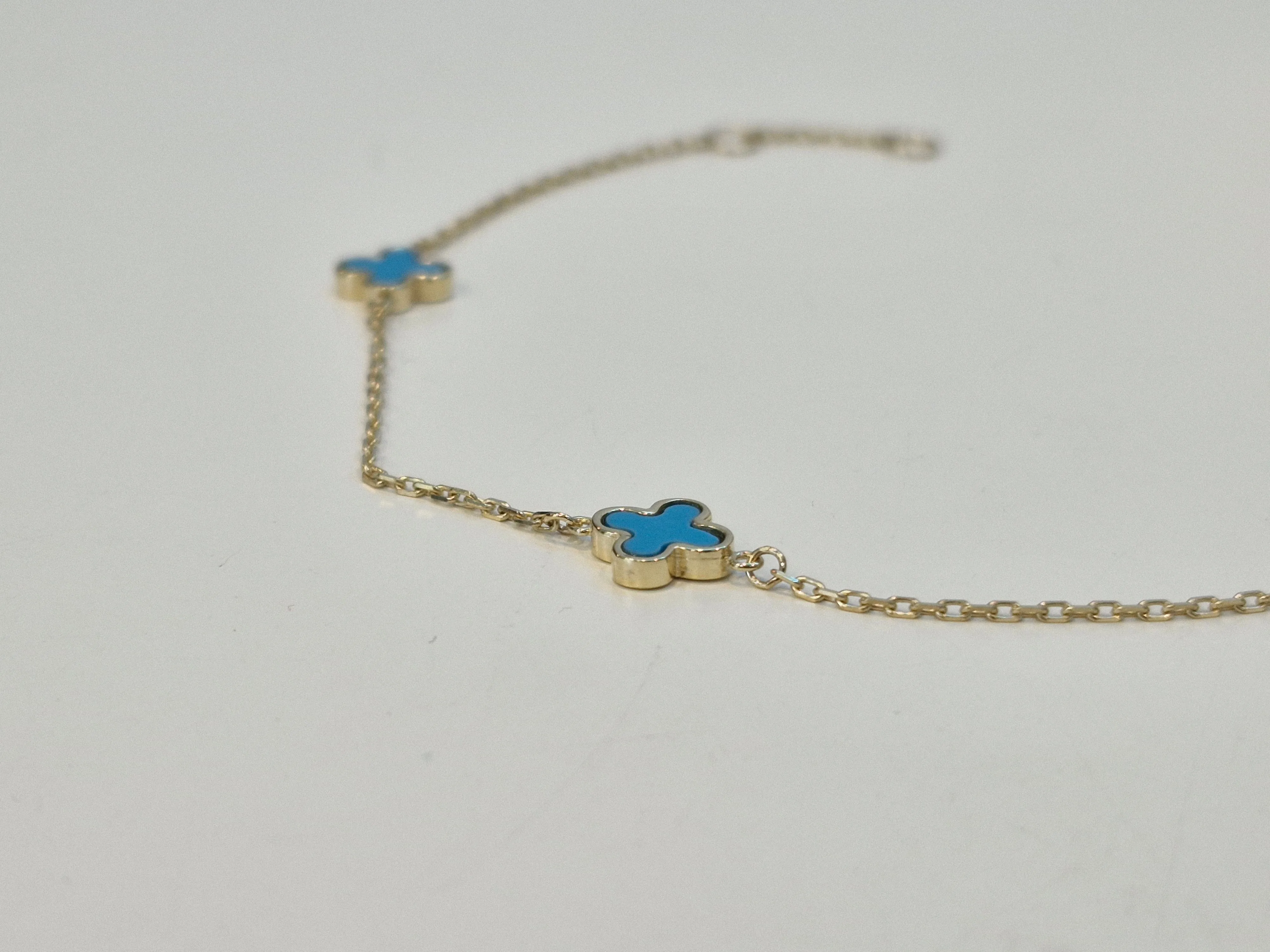 Turquoise Clover Bracelet