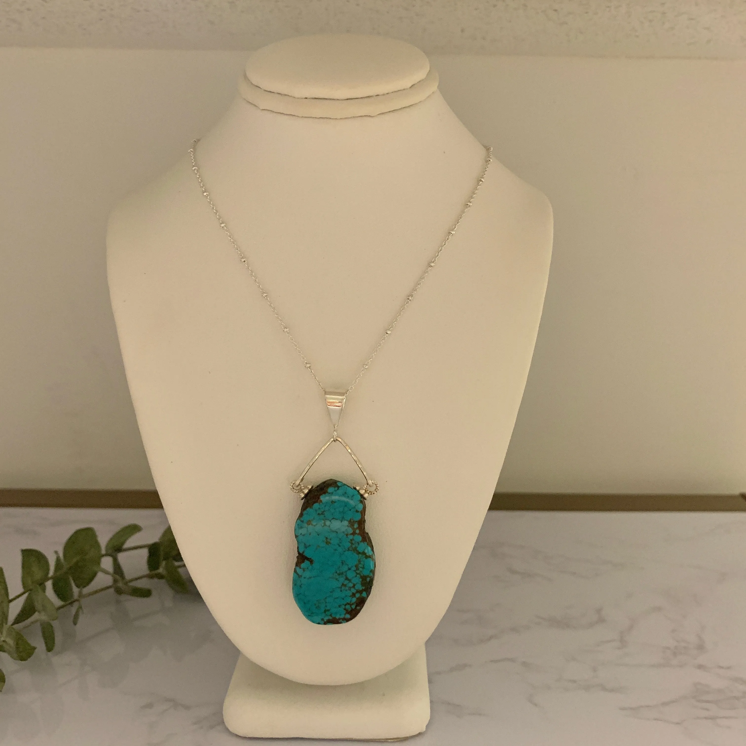 Turquoise Freeform Pendant  - S