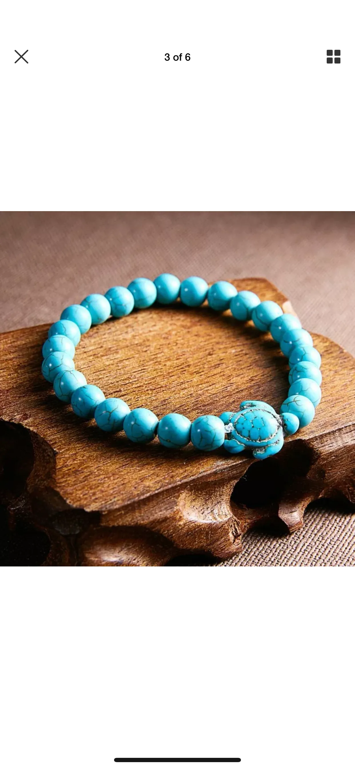 Turquoise turtle stone lava bracelet