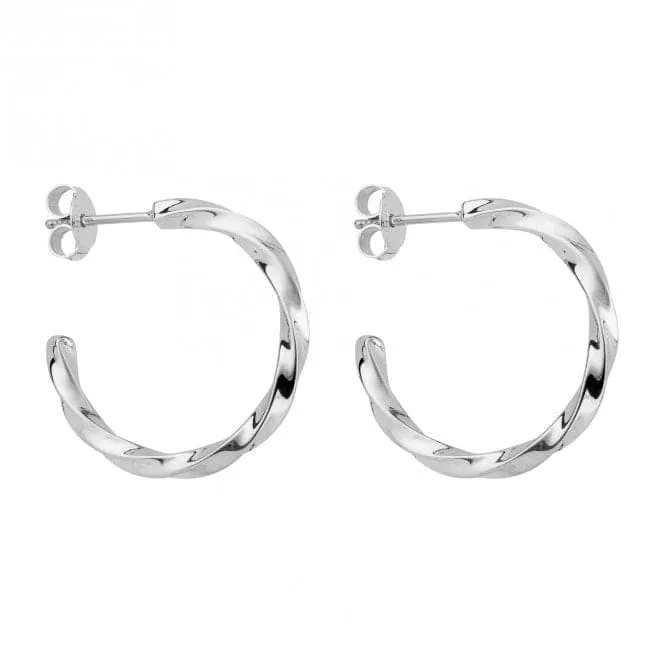 Twisted Hoop Earrings E6267