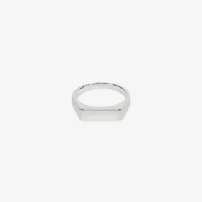 Type 002 Narrow Signet Ring Silver