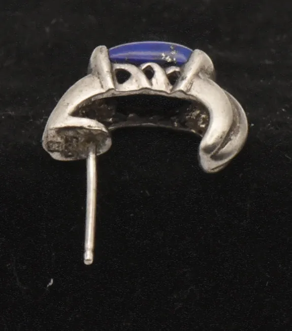 UNMATCHED Vintage Sterling Silver Lapis Lazuli Earring