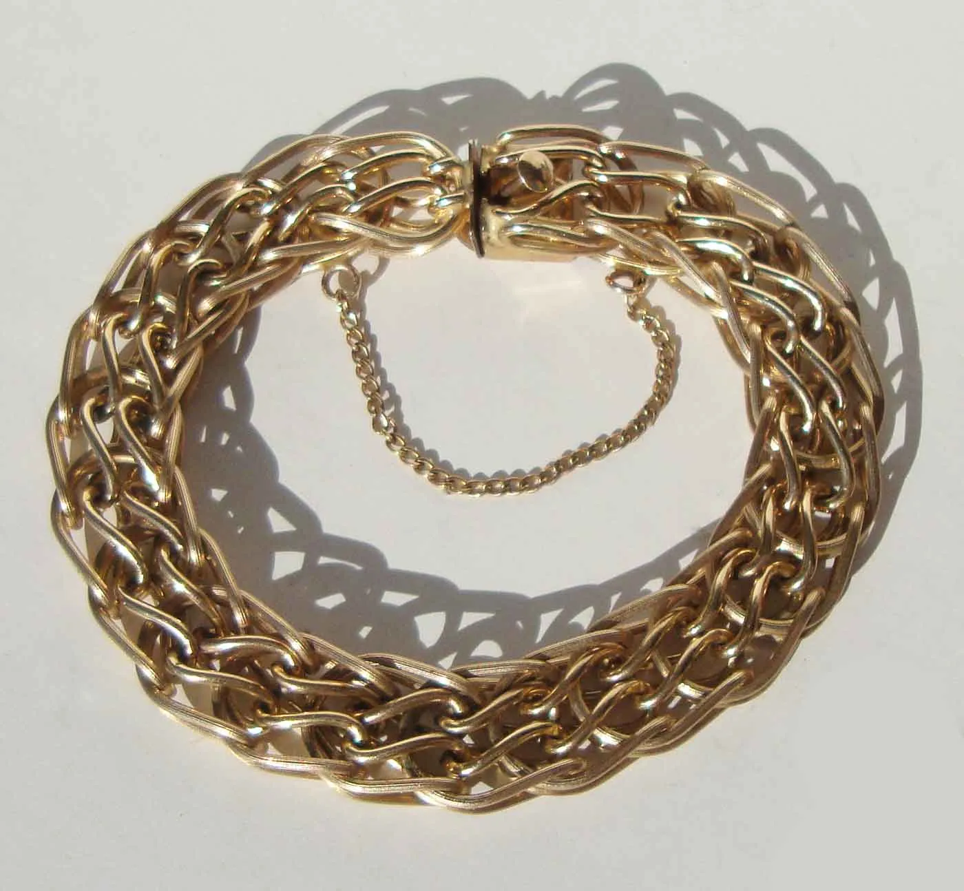 Vintage 60s Gold Filled Bracelet 7-Inch Multilink by A.C.