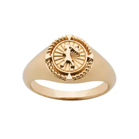 Voyager Signet Ring Yellow Gold