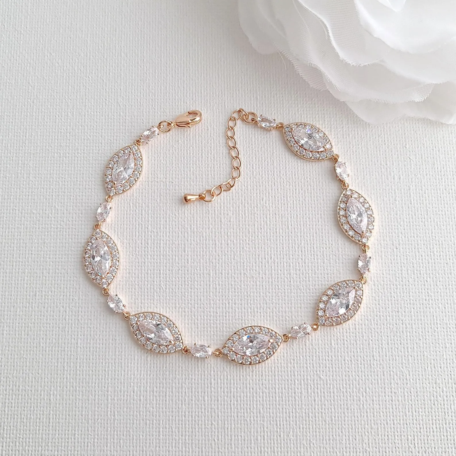 Wedding Gold Bracelet For Brides-Harriet