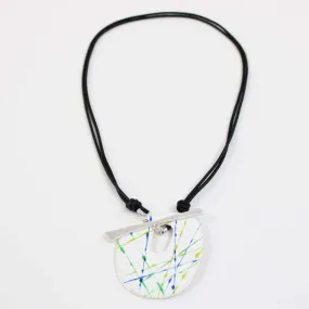 White & Green Splash Lea Pendant